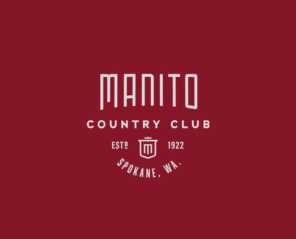 Manito Country Club Rebrand branding design golf identity logo monogram type