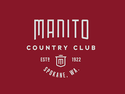 Manito Country Club Rebrand branding design golf identity logo monogram type