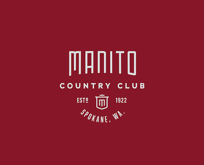 Manito Country Club Rebrand branding design golf identity logo monogram type
