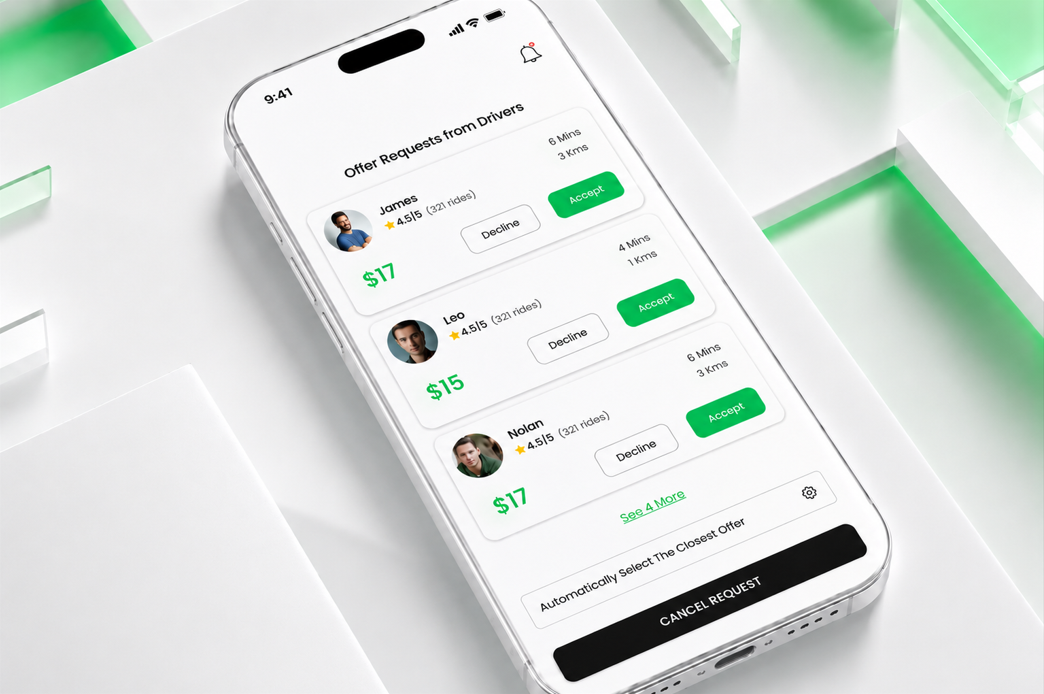 Taxi Booking App – Seamless rides at your fingertips! appconcept cleanui creativeui minimalistdesign mobileui modernui motionapp saasdesign uiux userexperience userinterface