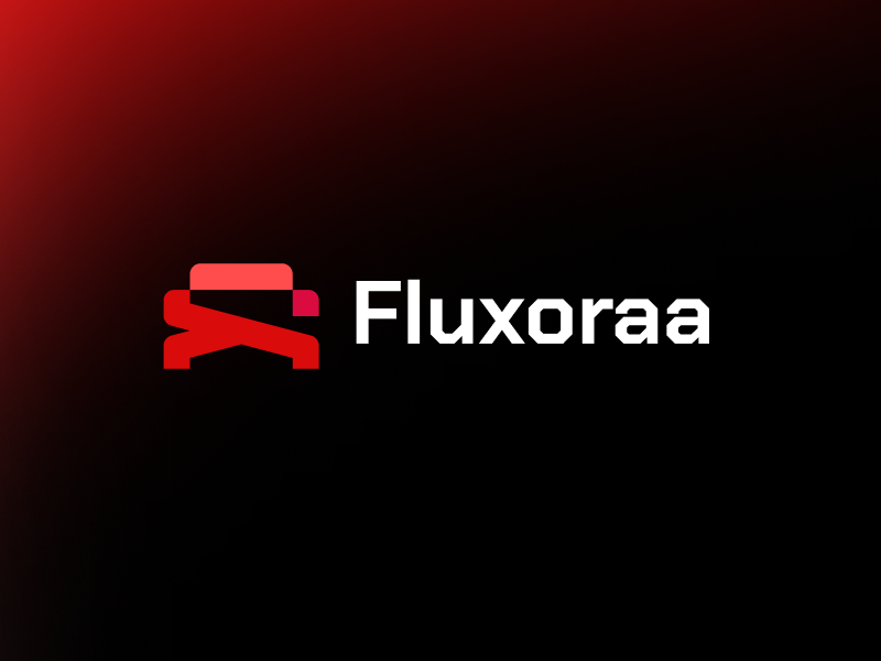 Fluxoraa - Logo Design Concept figma figma design fluxoraa gaming logo logo logo design uiux design website logo