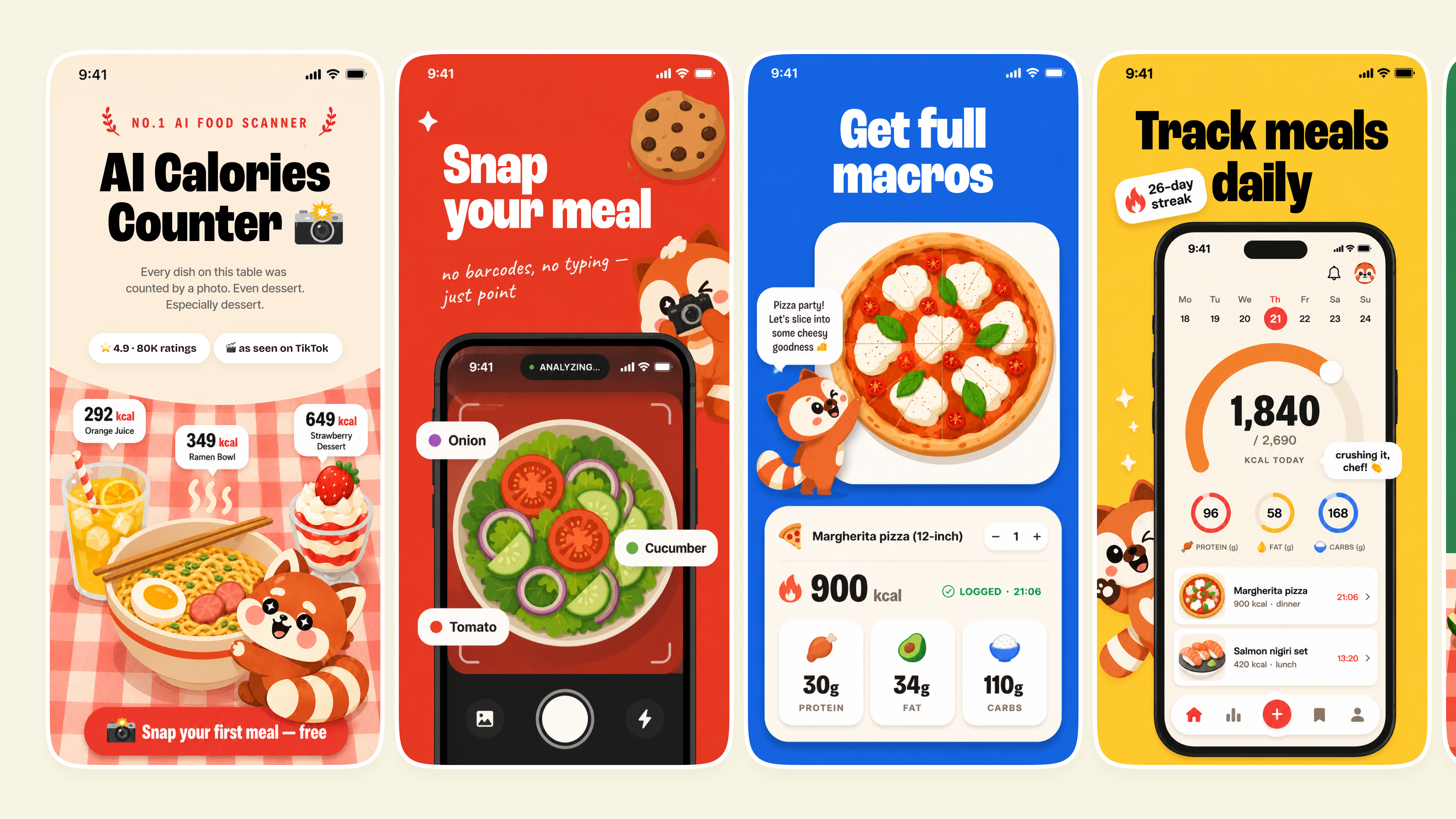 App Store Screenshots | SnapCal: AI Calorie Counter app marketing app screenshots app store creative app store screenshots app store visuals appdesign conversion optimization foodtracking google play mobile app marketing nutritionapp screenshot design