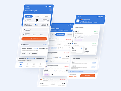 TicketIn - Ticket App Design appdesign branding design design app inspiration ticket app design ticket design traveloka ui ui design uiux