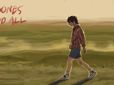 Lee from Bones and All album art digital art digital illustration digital painting fanart illustration movie nature