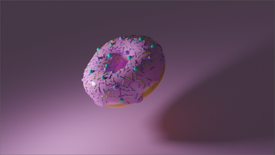 Berry Doughnut 3d animation blender doughnut illustration product design