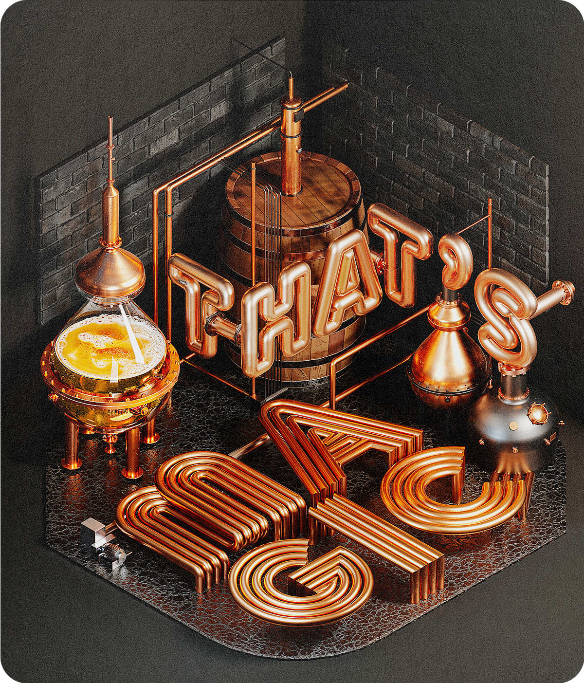 That's Magic 3d 3d type design graphic design illustration typography