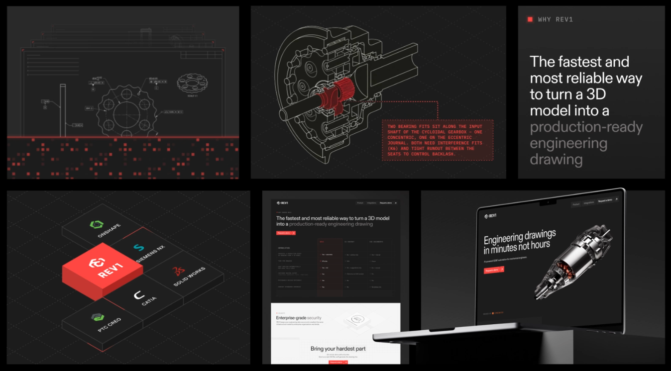 Rev1 Website Animations animation branding caviar graphic design rev1 ui ux