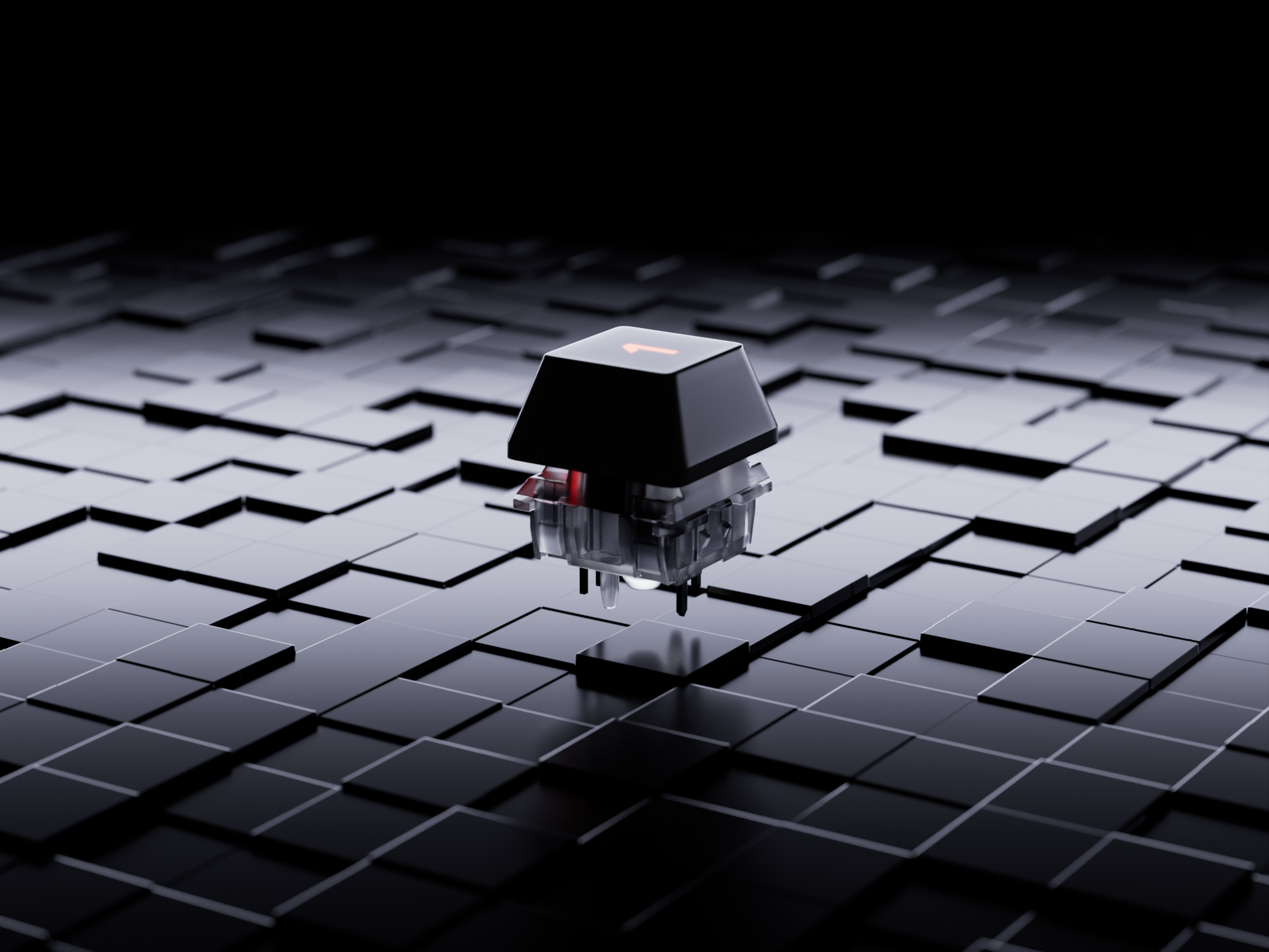 ASUS ROG XG258Q x Cherry MX RED Product Visualization 3d animation cad computer concept futuristic gaming graphic design hard surface lookdev minimal product visualization render tech