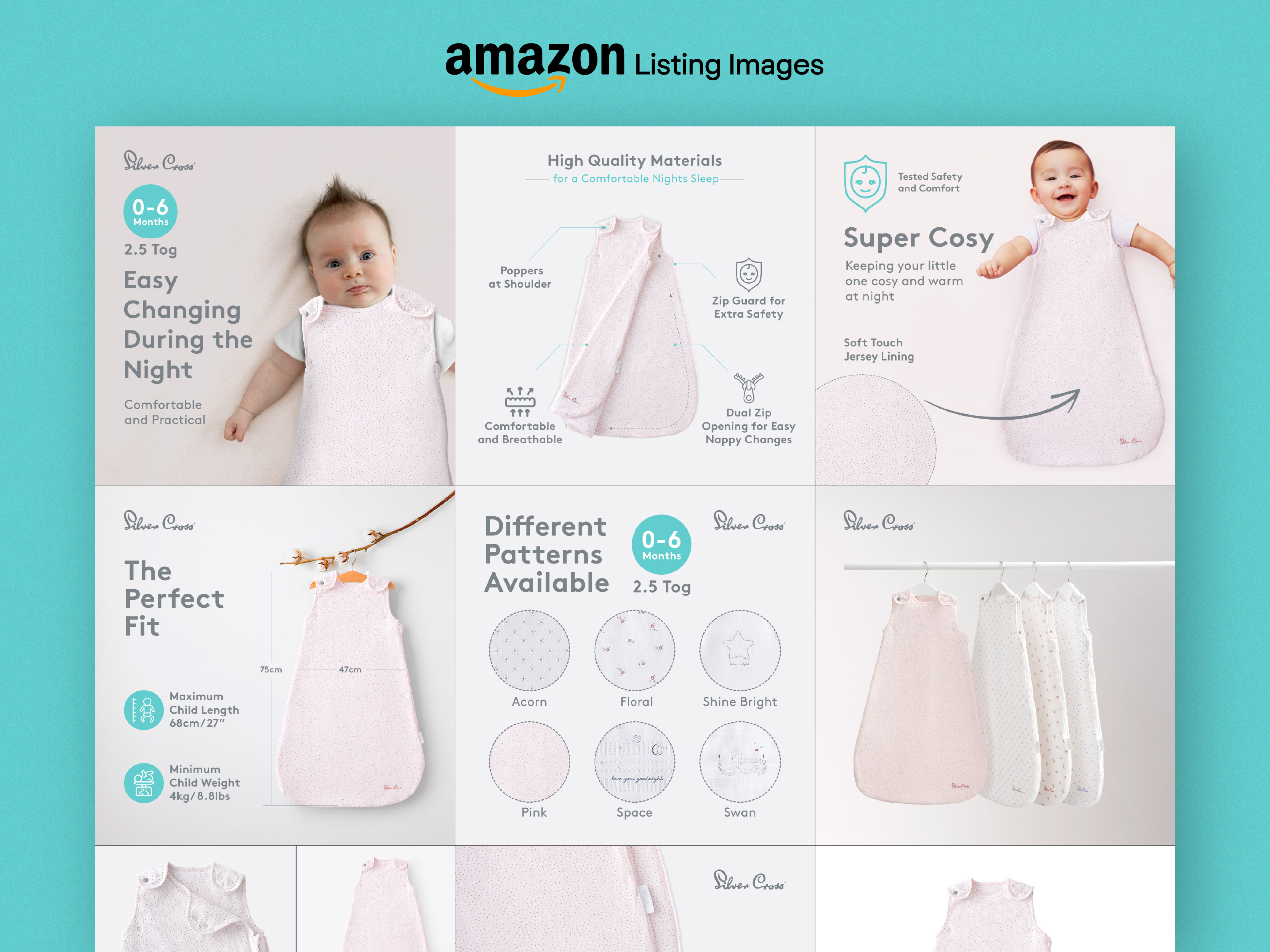 Silver Cross Amazon Listing Design