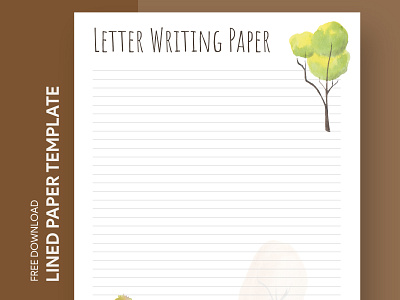 Letter Lined Paper Free Google Docs Template by Free Google Docs