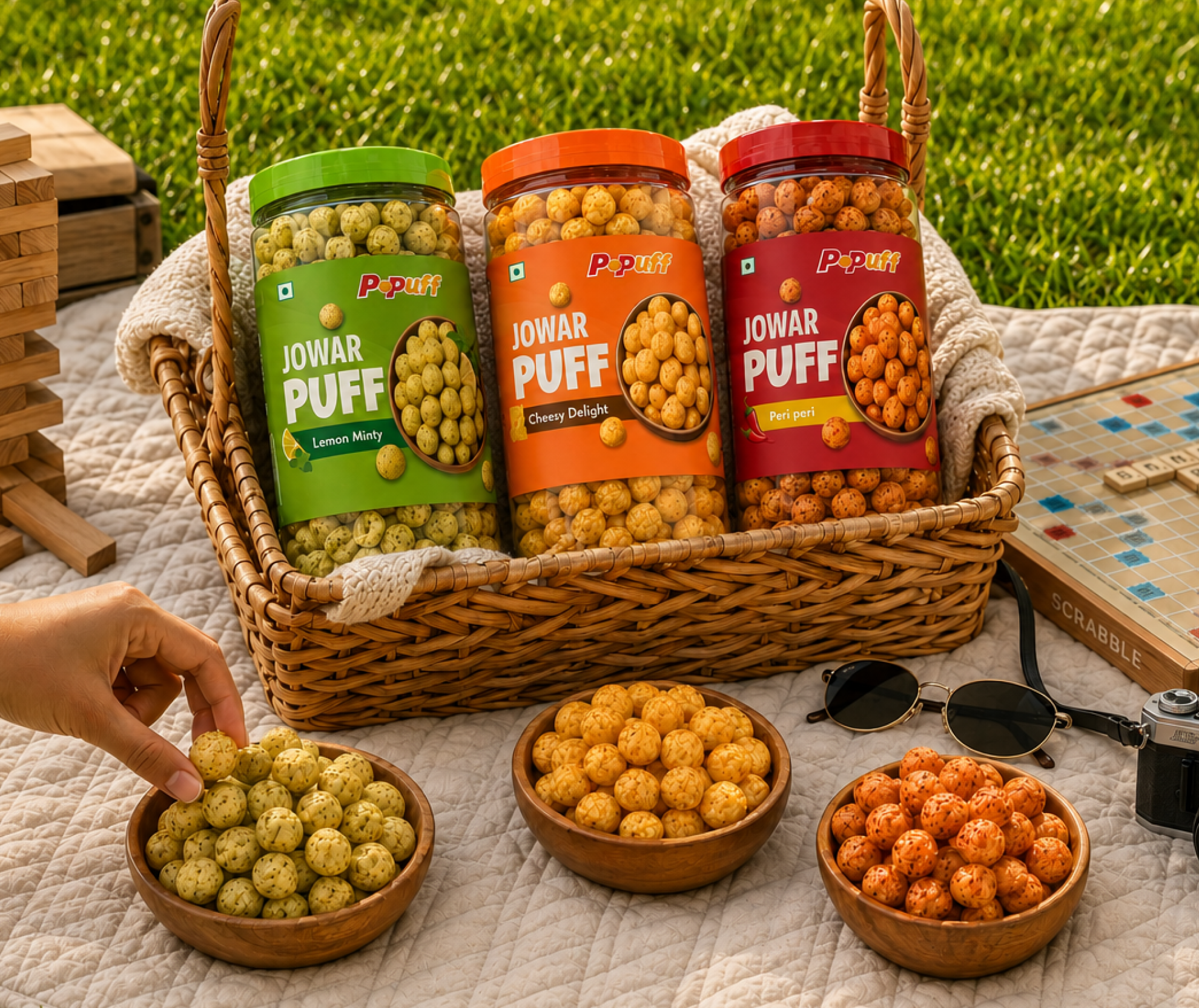 Popuff – Jowar Puff Packaging Design branding consumer goods fmcg food branding food packaging food product design graphic design jowerpuff packaging label design logo design package design packaging packaging design packaging mockup print design product design retail packaging snack packaging visual identity