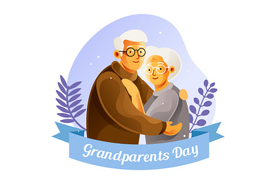 National grandparents day illustration age