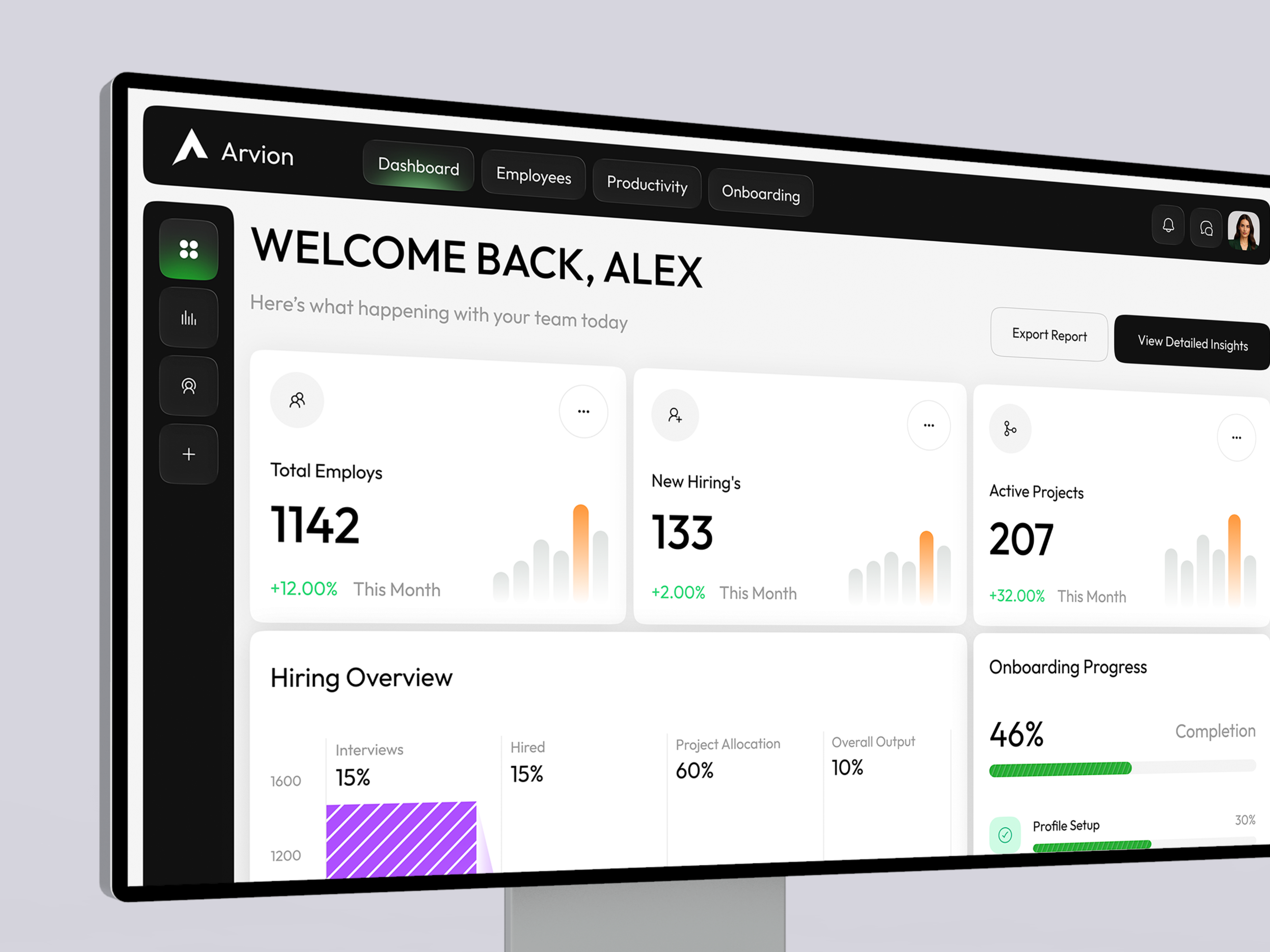 Premium Employee Insights Dashboard admin dashboard corporate analytics dashboard employee analytics employee performance enterprise dashboard executive analytics future of work hr analytics organizational insights productivity dashboard recruitment analytics saas dashboard team analytics web application workforce command center workforce intelligence workforce platform workplace analytics