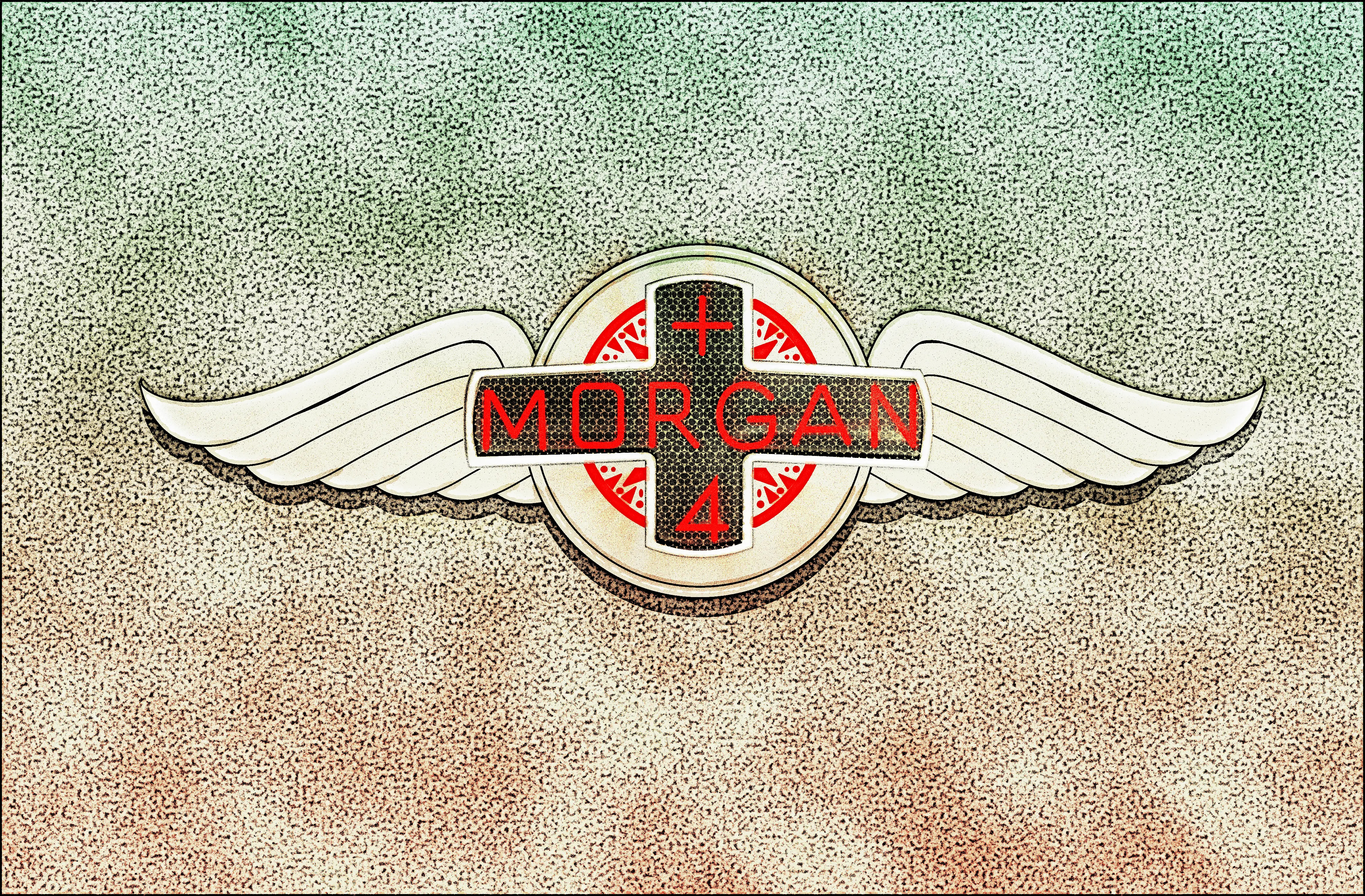 Morgan plus 4 :: insomnia banger 4 badge illustration morgan noise plus 4 plus four shunte88 vector