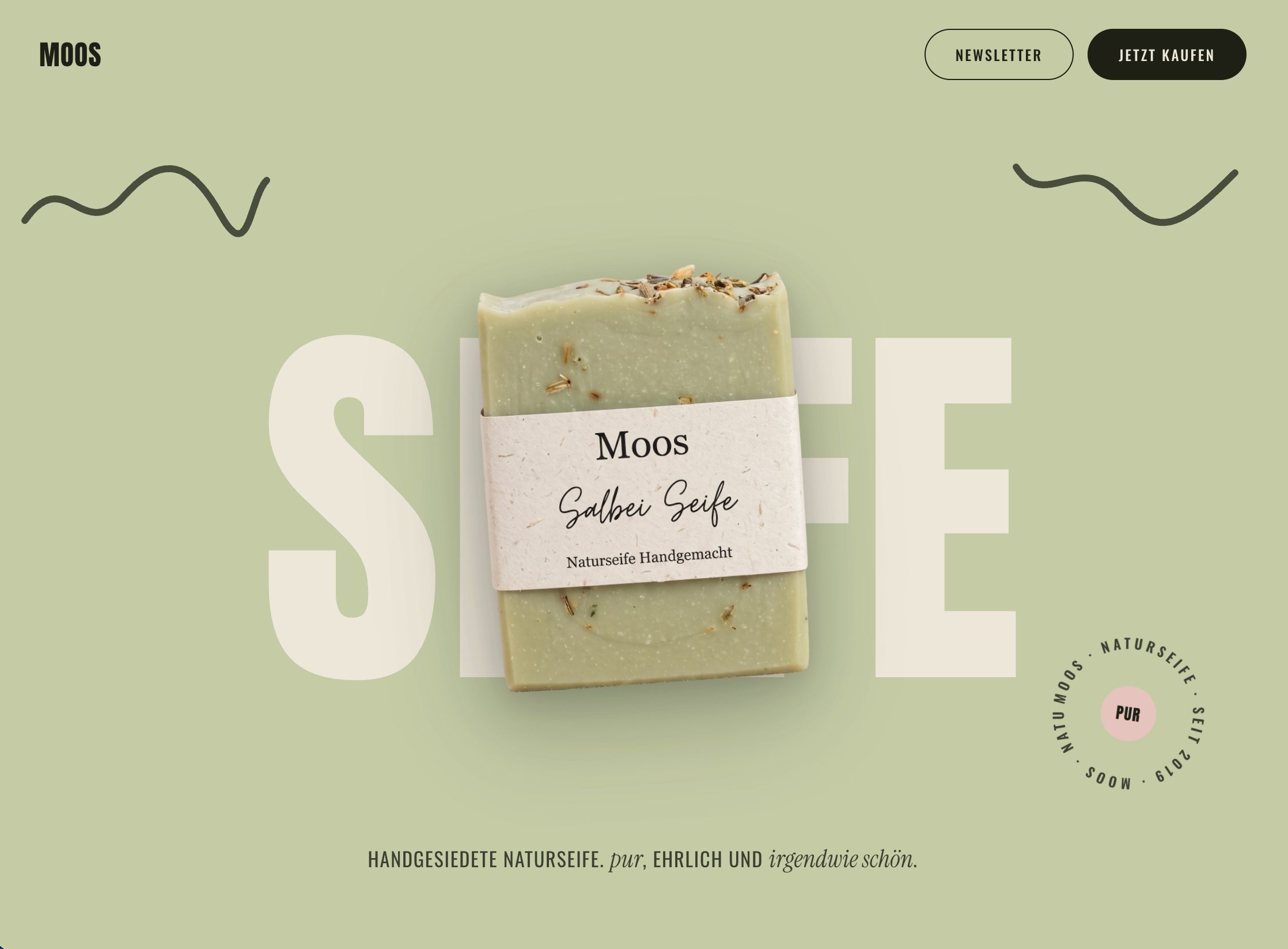 MOOS — Handmade Natural Soap Landing Page 3d ai animation branding ui ux