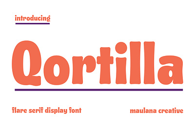 Qortilla Flare Serif Display Font 3d animation branding design font fonts graphic design illustration logo motion graphics nostalgic ui