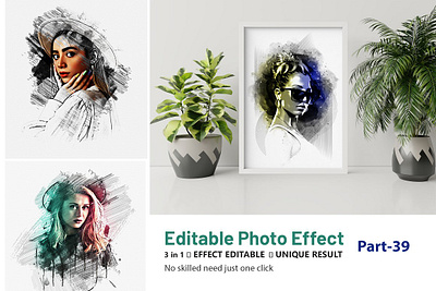 Editable Mix media Art Photo effect abstract art art photo effect design desing drawing editable illustration logo mrikhokon photo photo effect photoshop photoshop action