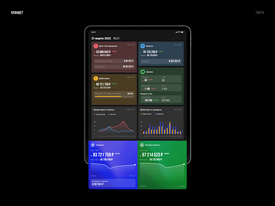 Autolong tablet dark dashboard design finance interface tablet ui uxui