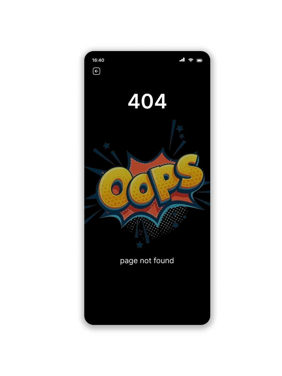 404 page ~ Daily UI Challenge #008/100 404page dailyui figma mobileapp ui