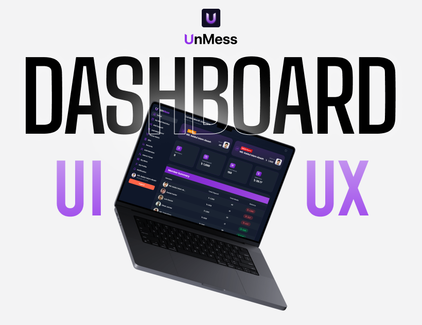 UnMess: Mess Management Dashboard branding dashboard figma graphic design logo management mess ui uiux ux