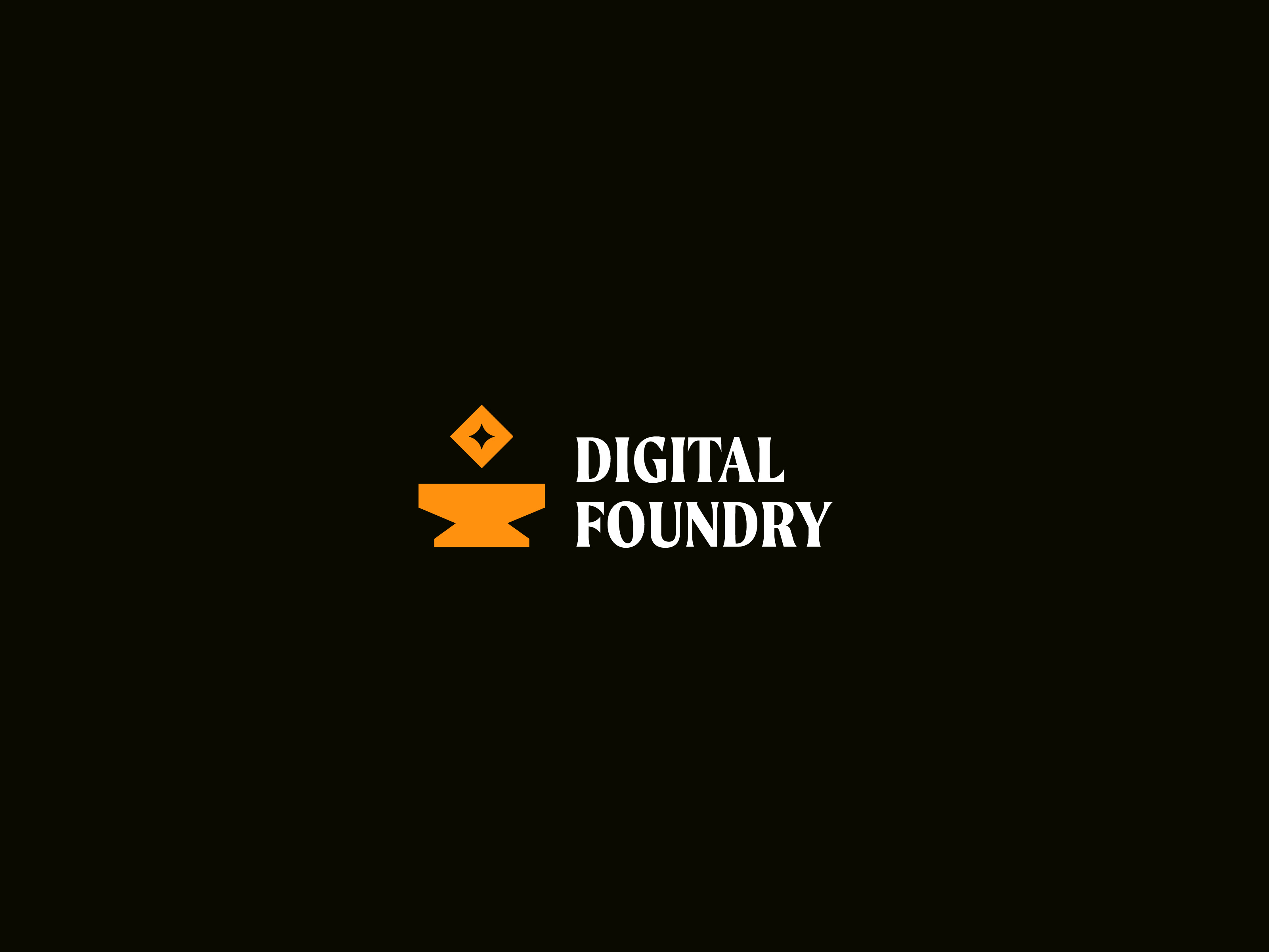 Digital Foundry concept logo brand brand design brand identity branding design digital for sale forge foundry graphic design logo