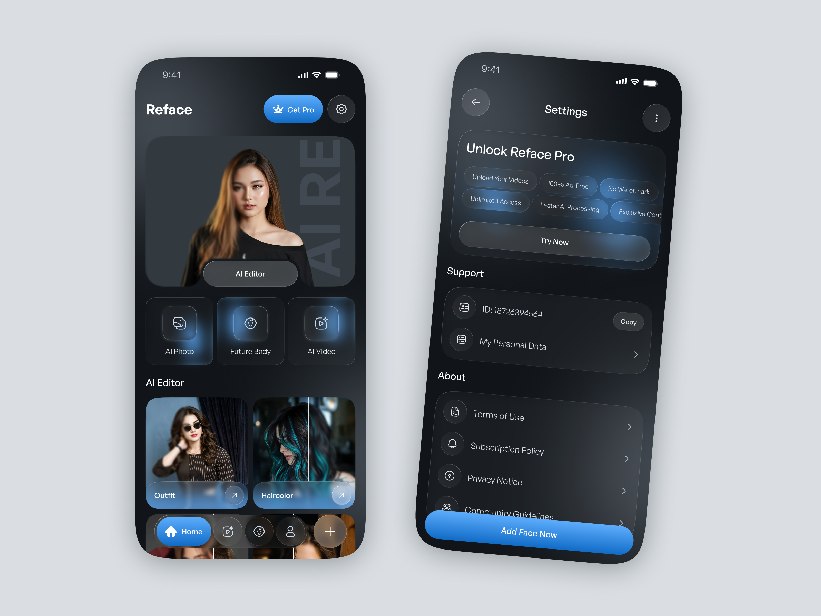 AI Photo & Video Generator ai ai enhancer ai generator ai image generator ai photo ai photo editor ai video ai video generator android app app design design ios app mobile app mobile interface product design ui ux web