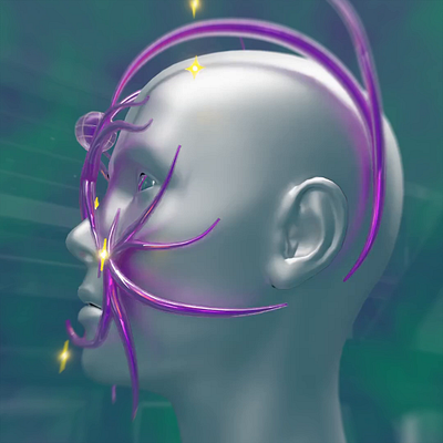 PEACE & LOVE 3d 3d graphics animation ar augmented reality bionics blender chrome concept art future masks motion graphics