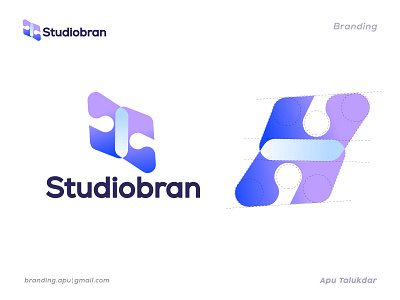 Studiobran 3d Logo Concept 3d s logo brand identity branding colorful logo creative agency logo design digital agency logo identity isometric s logo letter d and c letter s logo logo logo design logo designer logo ideas modern logo studios logo symbol techonoly unique logo