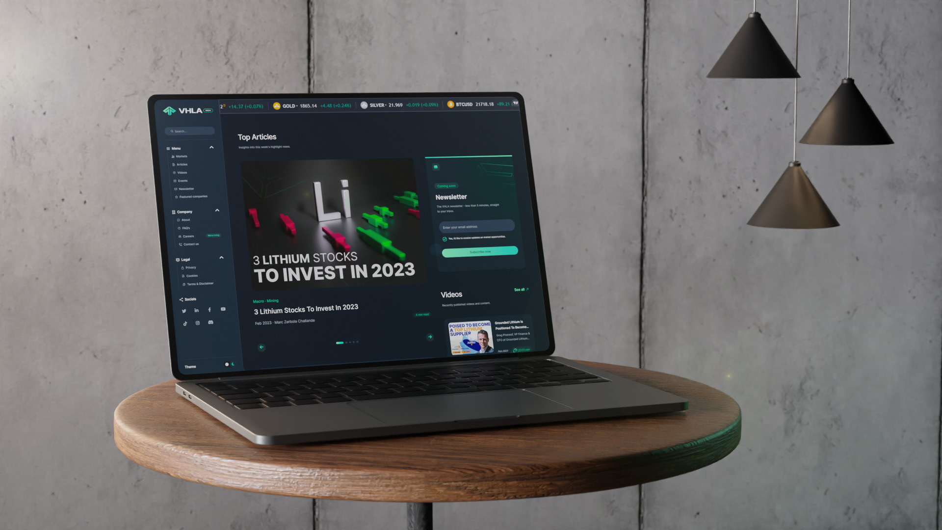 VHLA Media Website product design ui and ux webdesign webflow website website showcase