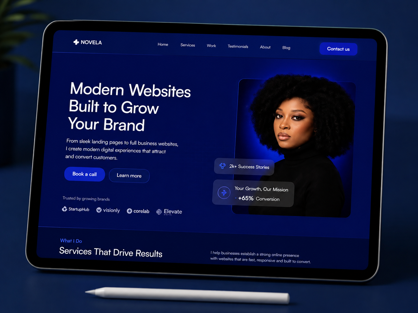 Interactive Framer Portfolio agency portfolio landing page personal portfolio portfolio ui ui ux ux web design website design