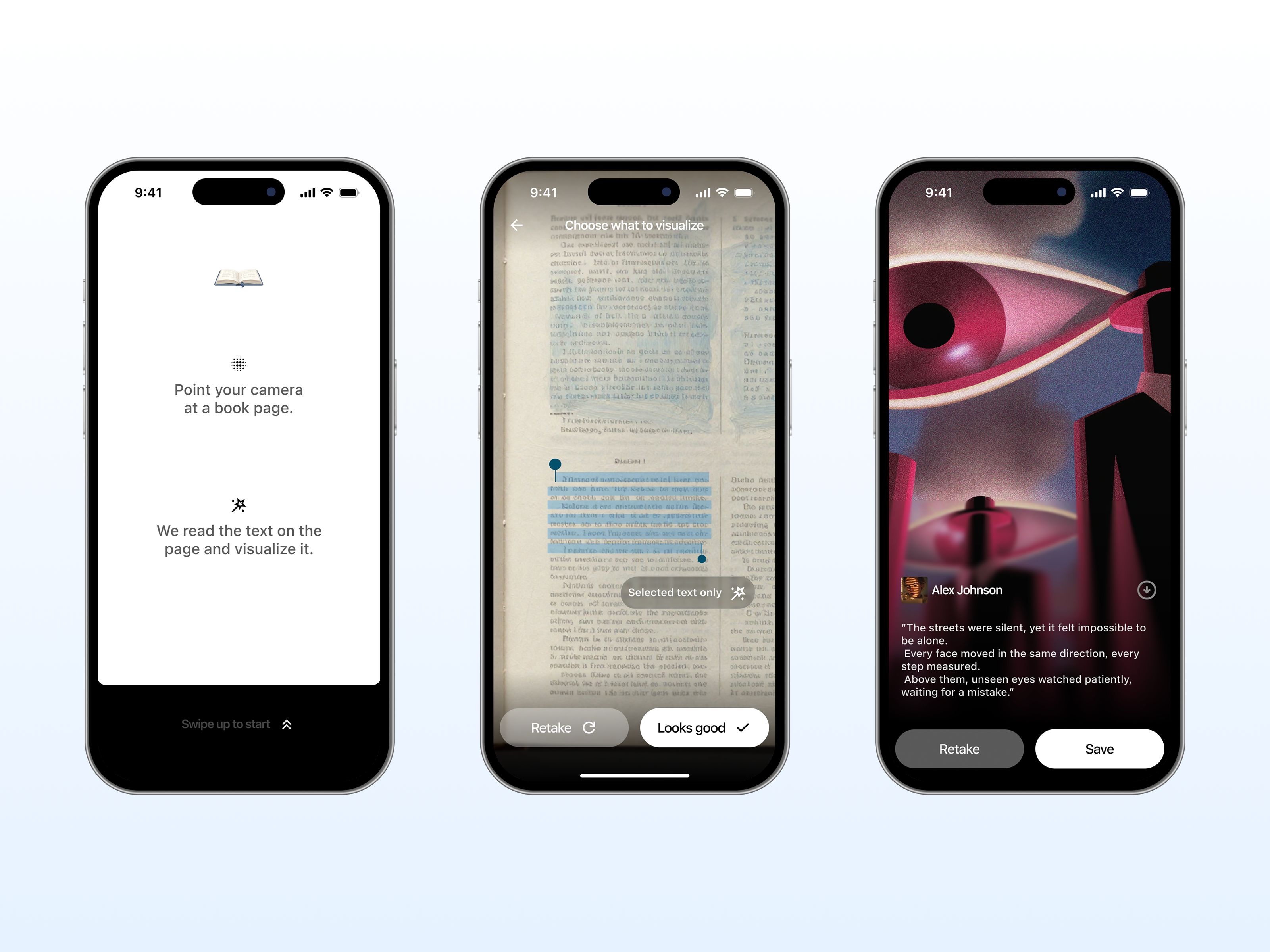 Fable – Turn Book Pages into AI Visuals (Mobile App) ai app book app camera scan mobile app paywall