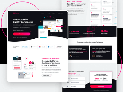 Jobforms - Branding & Marketing for Saas Wordpress plugin brand identity branding design logo product design ui ux