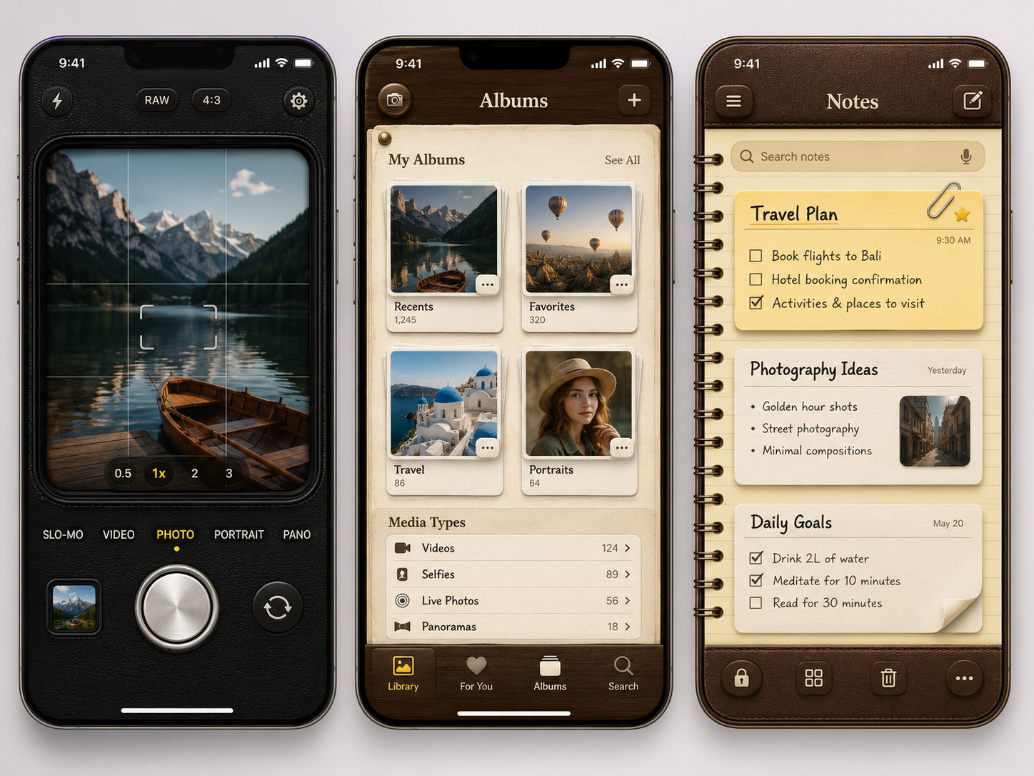 Skeuomorphism UI Style Concept — Premium Mobile App UI/UX Design appdesign creative designsystem dribbble figma glassmorphism interactiondesign interface minimalui mobileapp mobileui neumorphism productdesign skeuomorphic skeuomorphism softui uidesign uiinspiration uiux uxdesign