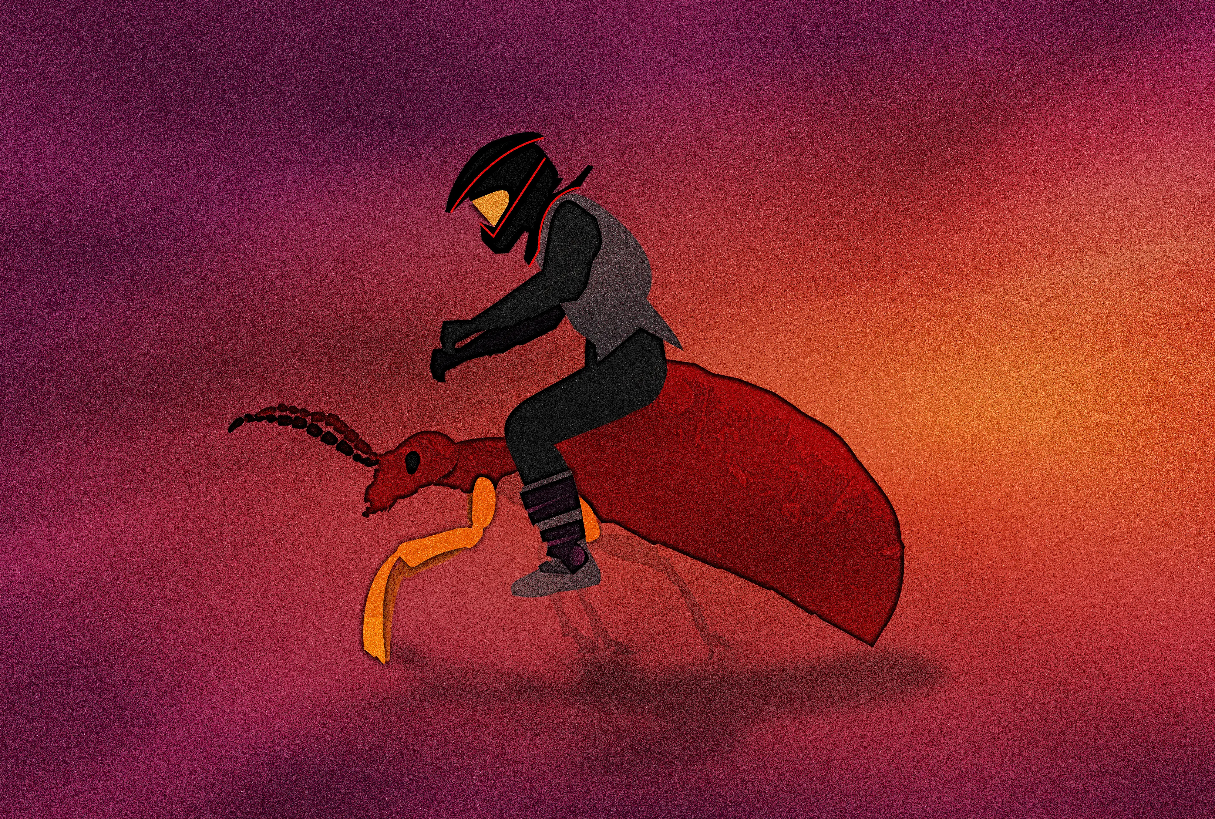 rider :: concept WIP bug concep illustration noise rider shunte88 vector wip