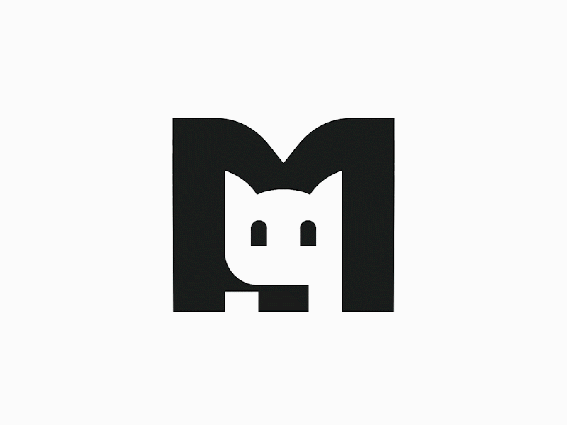 M-cat logo by 3d anhdodes logo animal logo design animation branding cat logo design design graphic design illustration logo logo design logo designer logodesign minimalist logo minimalist logo design motion graphics pet logo design ui