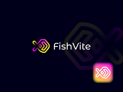 FishVite Logo a b c d e f g h i j k l branding business logo design firm logo fish logo fish modern logo gradient logo icon logo logo design m n o p q r s t u v w s y z minimal logo modern logo monogram logo print symbol unique logo veector logo web