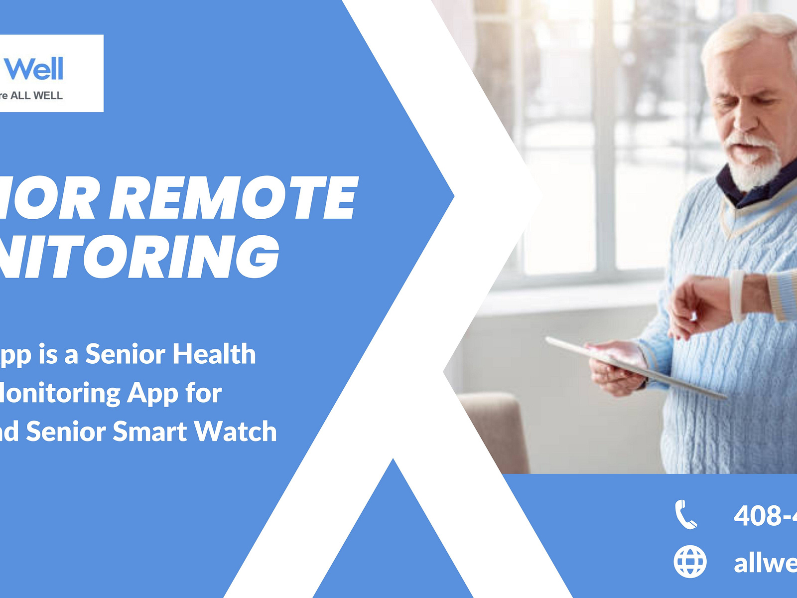 The Best senior remote monitoring app by All Well App on Dribbble