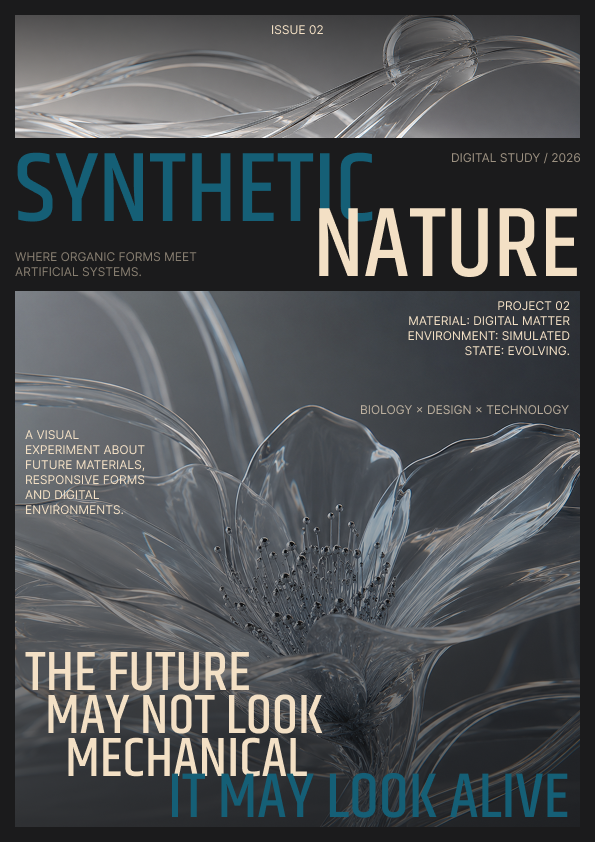 Poster | SYNTHETIC NATURE design poster typography ui