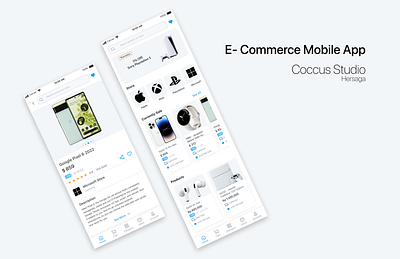 Coccus E-Commerce Mobile App design graphic design ui ux