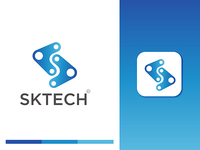 sktech modern logo desgn 3d agency brand identity branding business consulting development graphic design identity it logo logotype mark modern sktech software symbol tech technology visual identity design