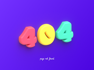 404 Page Not Found 404 design graphic design illustration page typography vector