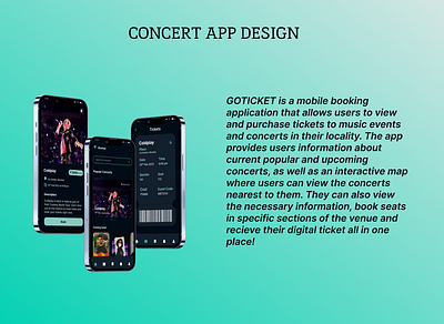 CONCERT UI DESIGN app design ui