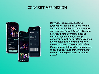 CONCERT UI DESIGN app design ui