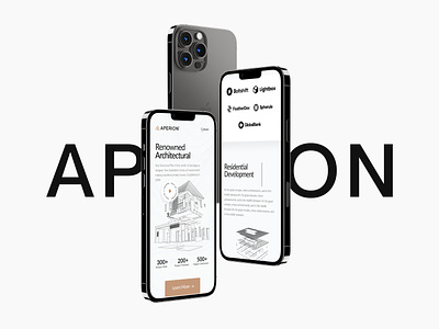 Aperion | Architectural Firm Landing Page Design animation app design architecture agency architecture design branding building infinity logo landing page letter a logo logo motion mehedi mobile opedia residential ui ui ux ux visual identity web web design