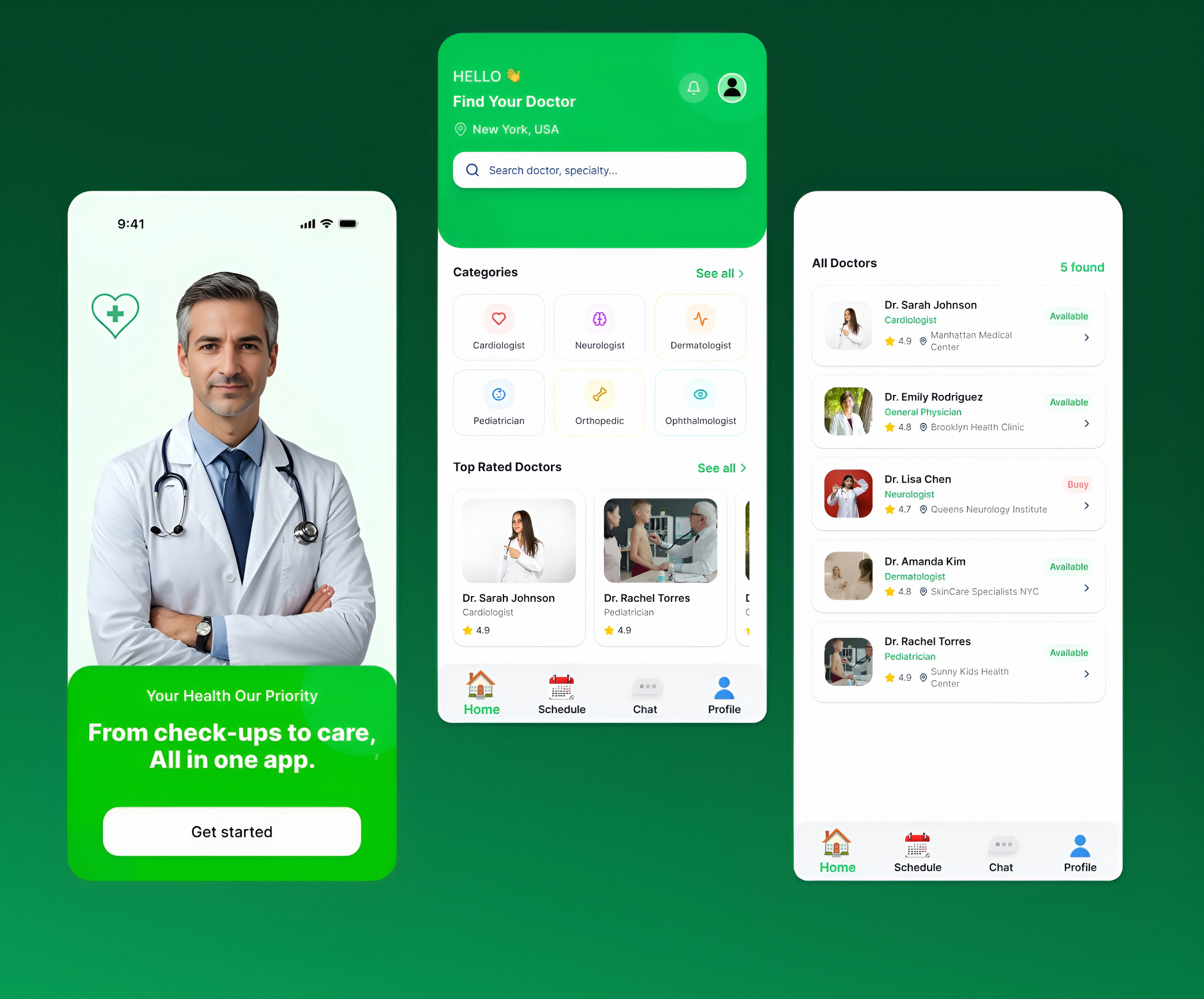 MediCare – Doctor Appointment Mobile App UI🩺 design community dribble figma healthcare healthcare app medical medicalapp mobile mobileapp product design ui ui inspiration uidesign ux uxdesign