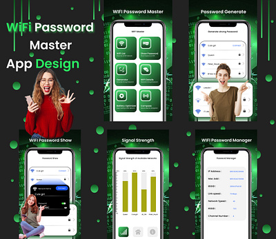 WiFi Password Master App Design design