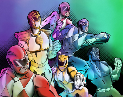 Power Rangers Illustration