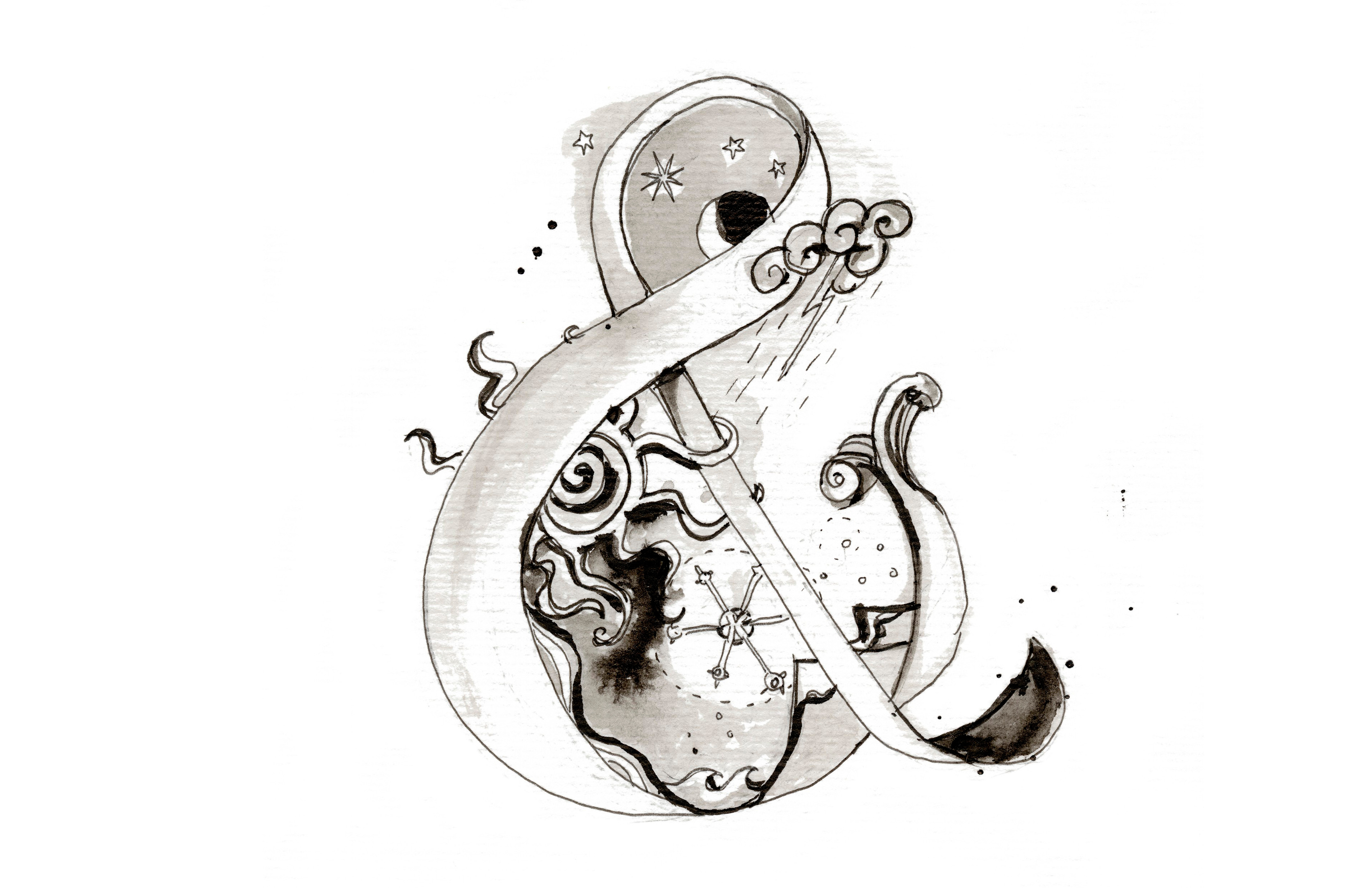 Drawings that Include Alphabets. book cover drawing editorial illustration ink nonfiction publishing traditional media