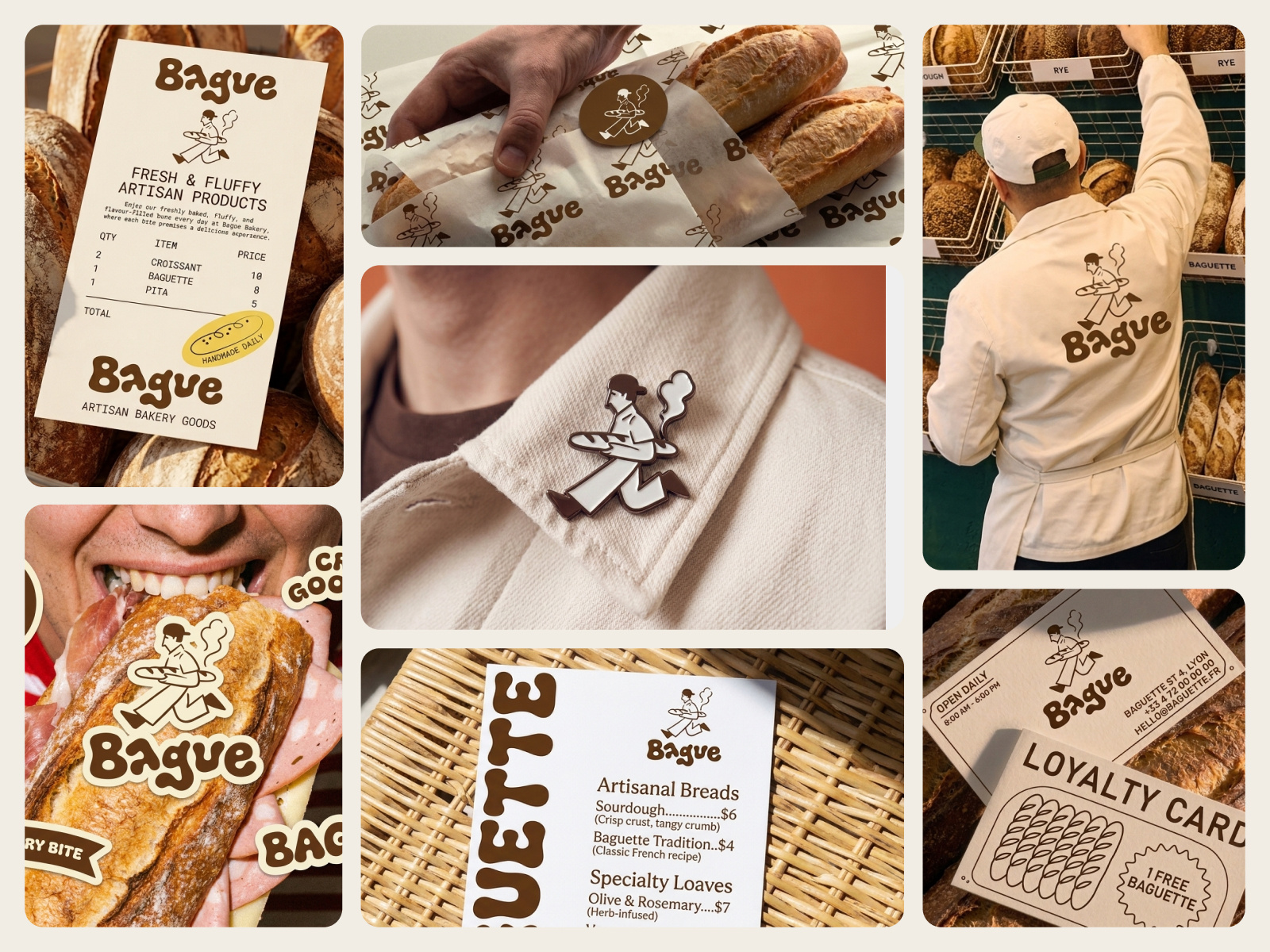 Bague - Premium Bread Branding artisanal bakery branding brand identity brand strategy brand system branding bread packaging food branding food packaging gourmet heritage label design logo design luxurious minimalist mockup packaging design premium design typography vintage typography