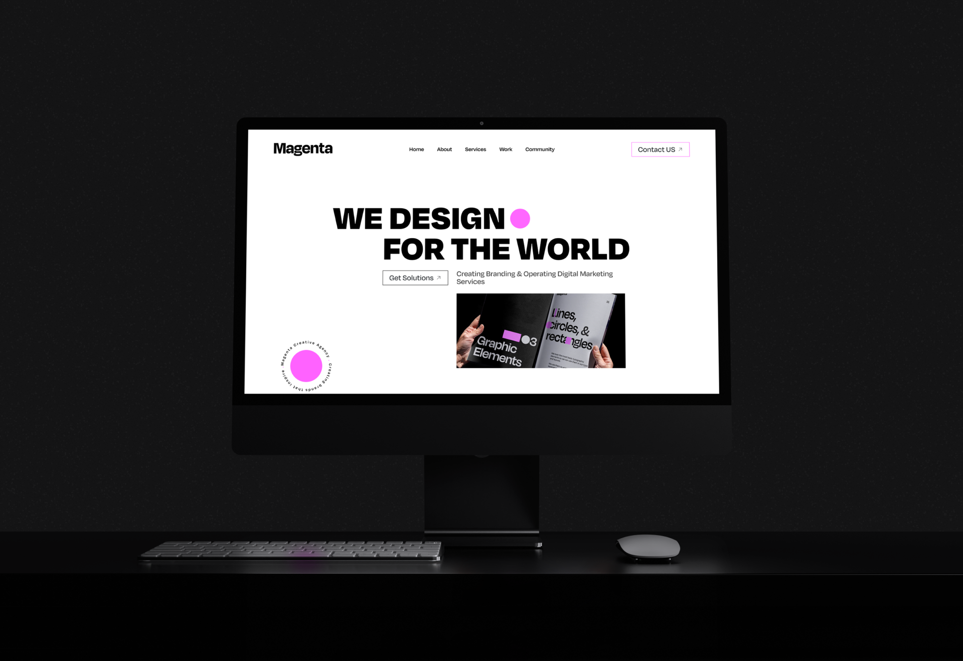Magenta - Creative Agency Portfolio agency branding design illustration interface magenta studio ui